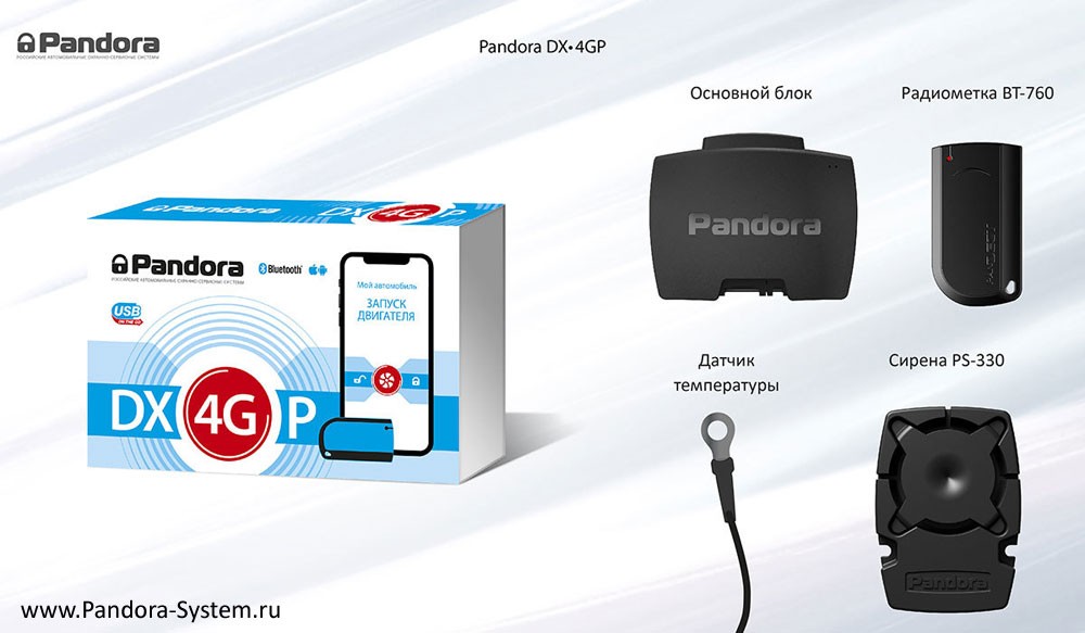 Комплектация Pandora DX 4GP
