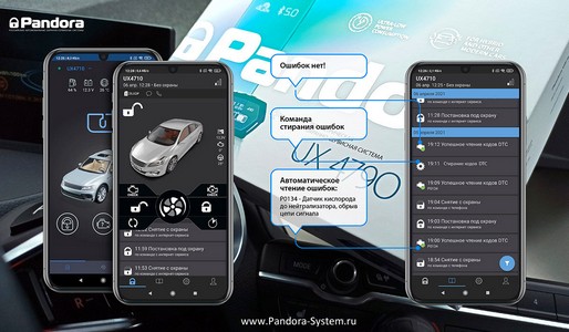 Автоматическое чтение ошибок с Pandora UX 4790