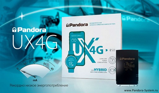 Низкое энергопотребление Pandora UX-4G